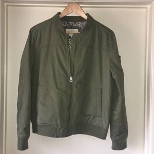 Lucky Brand Green quilted bomber jacket